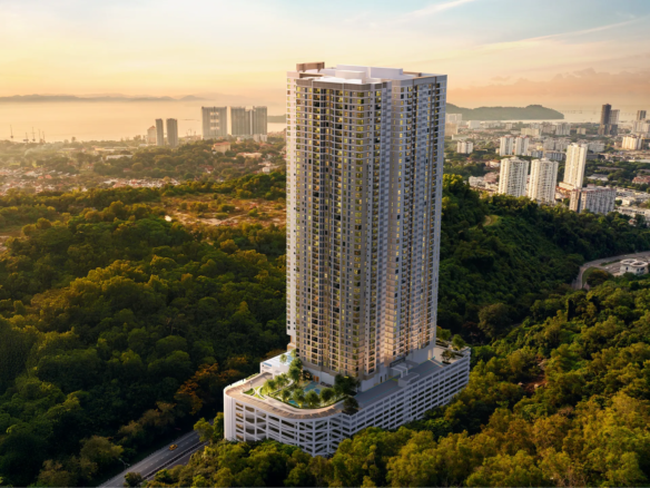 Pinnacle Bukit Gambir Back Facade